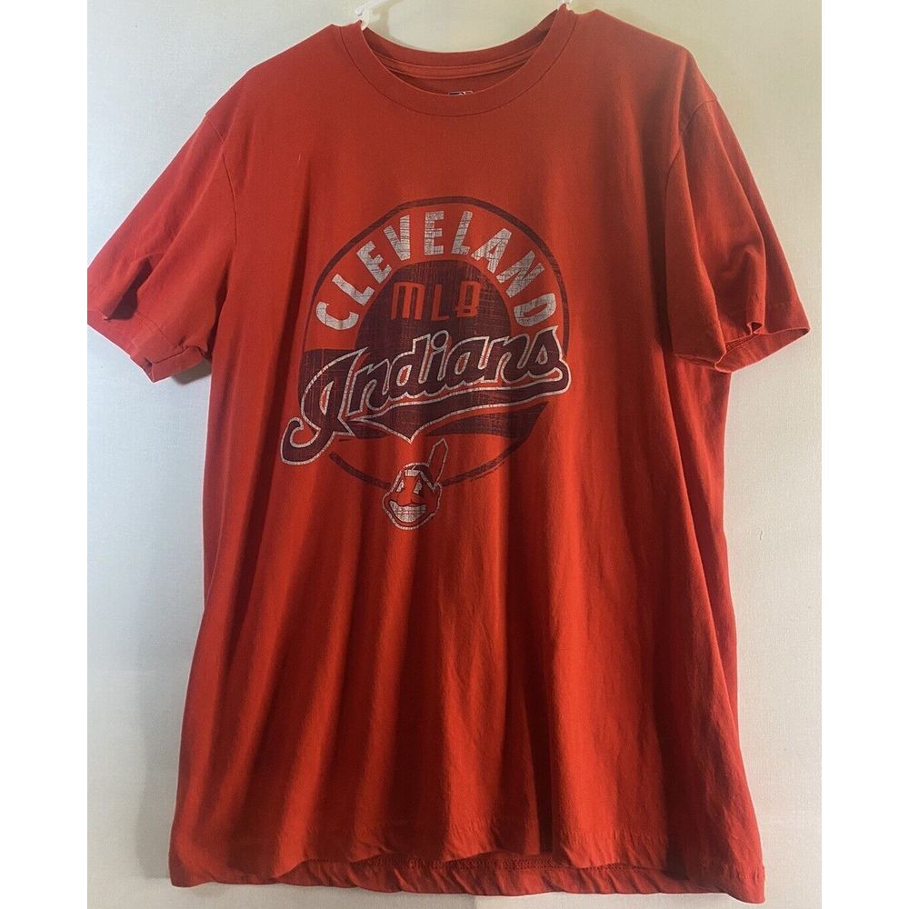MLB Genuine Merchandise Cleveland Indians‎ Chief Wahoo T Shirt Red Sz Large